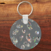 Girly Diamond Gem Patroon Sleutelhanger (Voorkant)