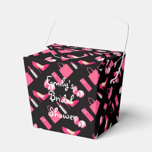 Girly dingen afhaalcontainer bedankdoosjes (Voorkant Zijde)