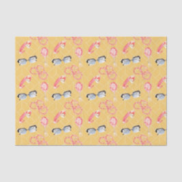 Girly Dingen (Design 37 Geel/Sinaasappel Series) Tissuepapier