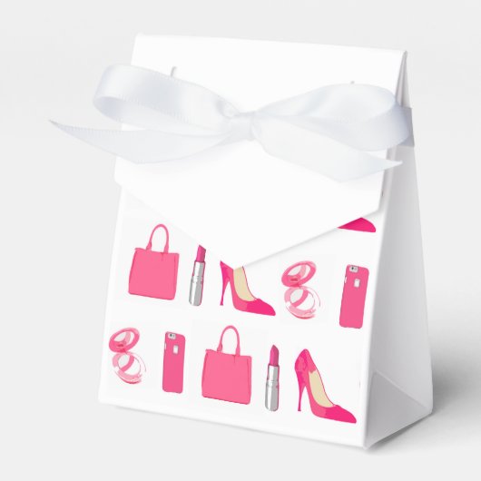 Girly dingen gunst doos bedankdoosjes (Voorkant Zijde)