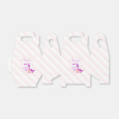 Girly Dinosaurus Roze Dank je Feest Bedankdoosjes (Uitgevouwen)