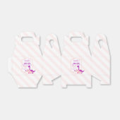 Girly Dinosaurus Roze Verjaardagsfeestje Bedankdoosjes (Uitgevouwen)