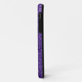 Girly donker Paarse glitter naam gepersonaliseerd Case-Mate iPhone Case (Achterkant/links)