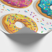 Girly Donut Pattern Cadeaupapier (Hoek)