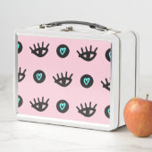 Girly Doodle: Ogen Harten Naadloos. (In situ)