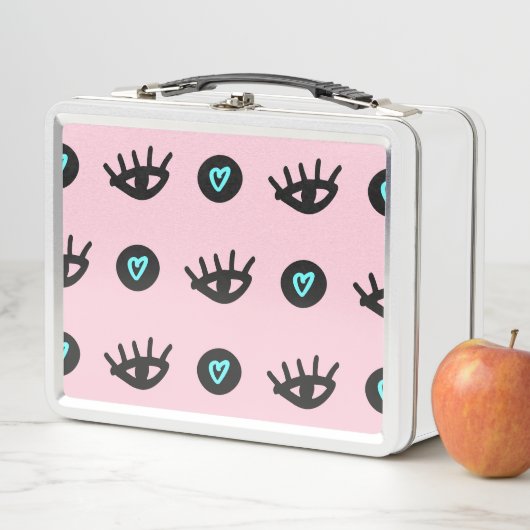 Girly Doodle: Ogen Harten Naadloos. (In situ)