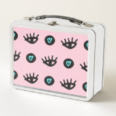 Girly Doodle: Ogen Harten Naadloos. (Voorkant)