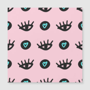 Girly Doodle: Ogen Harten Naadloos.