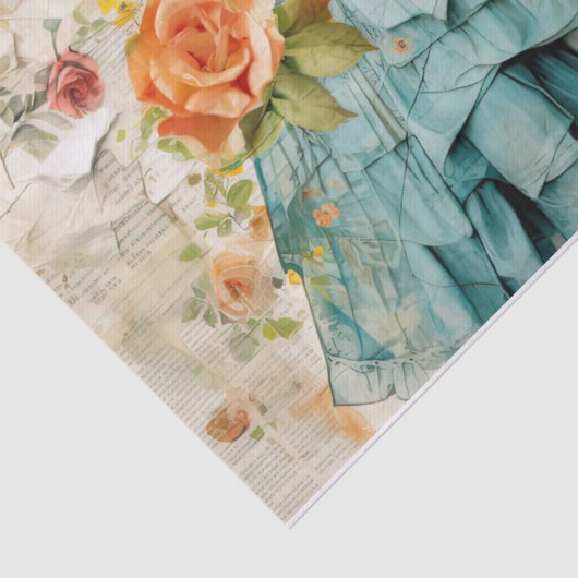 Girly Dreams Collage Tissue Paper Tissuepapier (Detail)