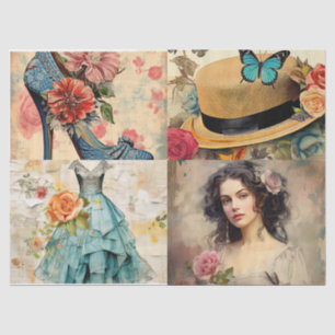 Girly Dreams Collage Tissue Paper Tissuepapier