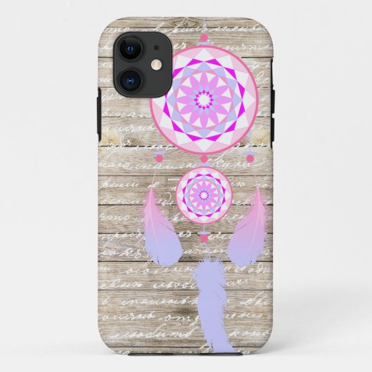 Girly Dreamweaver Wood Pastel Colors Case-Mate iPhone Case (Achterkant)