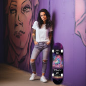 Girly Eenhoorn Glitter Gepersonaliseerd Persoonlijk Skateboard