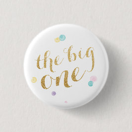 Girly Eerste Verjaardag Button