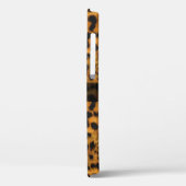 Girly Elegant Jaguar Skin Print Name Persoonlijk Case-Mate iPhone Case (Achterkant / Links)