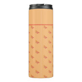 Girly Elegant Moderne Typografie Sjabloon Monogram Thermosbeker (Achterkant)