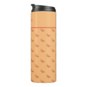 Girly Elegant Moderne Typografie Sjabloon Monogram Thermosbeker (Geroteerd rechts)