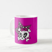 Girly Emo Skull Koffiemok (Voorkant links)