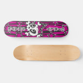 Girly Emo Skull Persoonlijk Skateboard (Horizontaal)