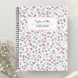 Girly Esthetische Bloemen Coquette Notitieboek Spi