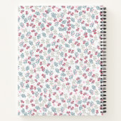 Girly Esthetische Bloemen Coquette Notitieboek Spi (Achterkant)