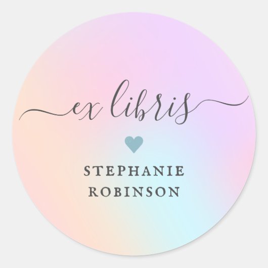 Girly ex libris bookplate stickers boek label (Voorkant)