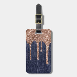 Girly Faux Roos Gold Glitter Jeans Bagagelabel