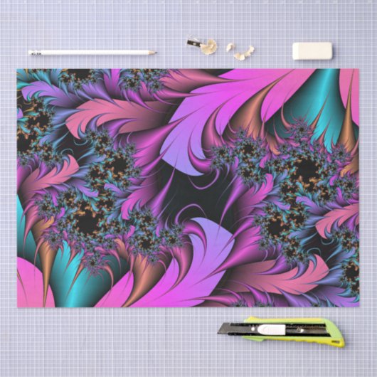 Girly Feathers Tissue Paper Tissuepapier (Craft)