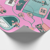 Girly Fitness Pattern Cadeaupapier (Hoek)