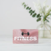 Girly Fitness Trainer Social Media Visitekaartje (Staand voorkant)