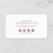 Girly Fitness Trainer Social Media Visitekaartje (Achterkant)