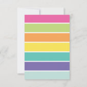 Girly Flamingo Birthday Summer Tropical Pool Party Kaart (Achterkant)