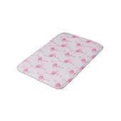 Girly Flamingo Pink Waterverf Patroon Badmat (Gekanteld)