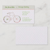 Girly Floral Bike Visitekaartje (Voorkant / Achterkant)
