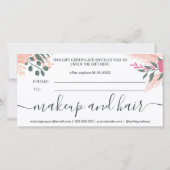 Girly floral bouquet logo gift (Achterkant)