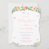 Girly Floral Butterflies Fairy Tale Vrijgezellenfe Kaart (Voorkant)