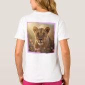 Girly Floral Cross with Bible Verse T-shirt (Achterkant)