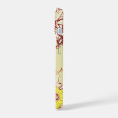 Girly Floral Custom Name Yellow Daisy Flower iPhone 15 Case (Linkerkant)