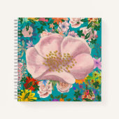 Girly floral diary notitieboek (Voorkant)