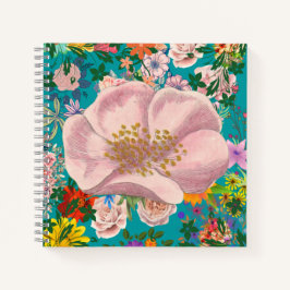 Girly floral diary notitieboek