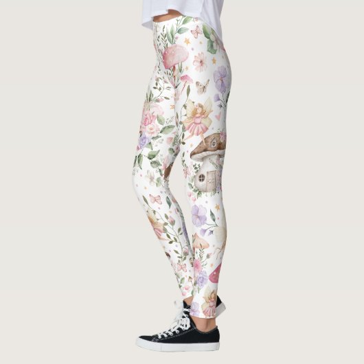 Girly Floral Fairy Enchanted Forest Leggings (Links)