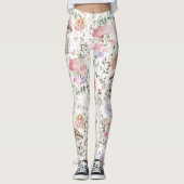 Girly Floral Fairy Enchanted Forest Leggings (Voorkant)
