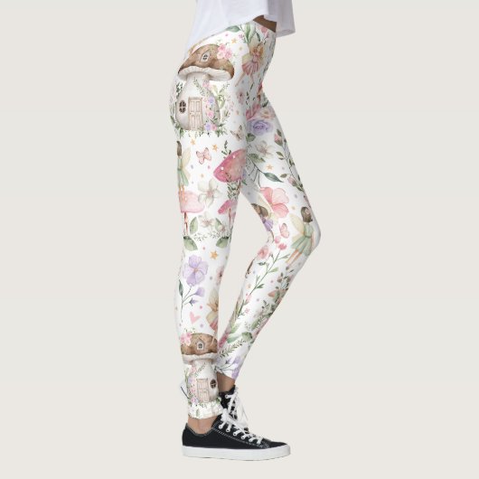 Girly Floral Fairy Enchanted Forest Leggings (Rechts)