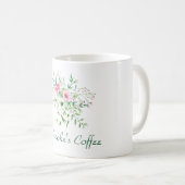 Girly Floral Koffie Koffiemok (Voorkant rechts)