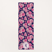 Girly Floral met moderne pastelbloemen gym Yogamat (Voorkant)
