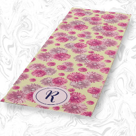 Girly Floral met moderne pastelbloemen gym Yogamat