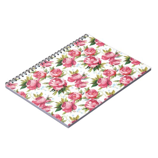 Girly Floral Notitieboek (Linkerzijde)