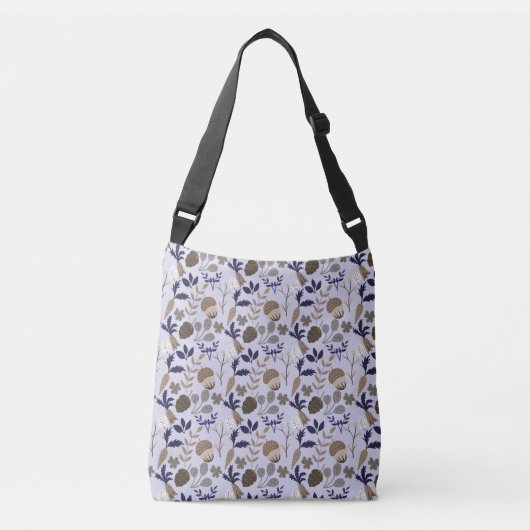 Girly Floral Pattern Crossbody Tas (Voorkant)