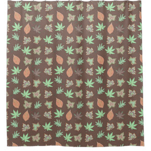 Girly Floral Pattern Douchegordijn