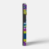 Girly Floral Pattern met Monogram Case-Mate iPhone Case (Achterkant / Rechts)