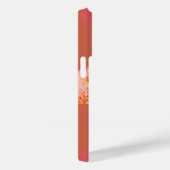 Girly Floral Roze en Gouden Damask Kant Case-Mate iPhone Case (Achterkant / Rechts)